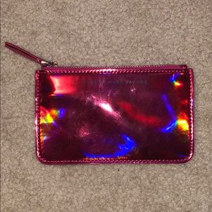 marc jacobs metallic pink wallet